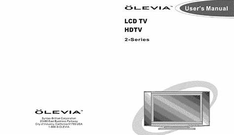 OLEVIA 2 SERIES USER MANUAL Pdf Download | ManualsLib