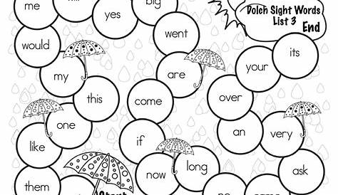 sight word coloring pages free printable
