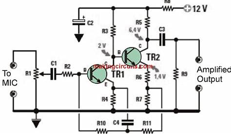 simple microphone circuit diagram