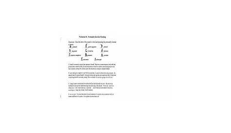 personality disorder worksheets