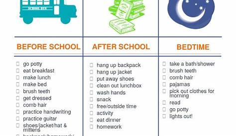 Back To School: Establishing Morning & Evening Routines 4 Kids