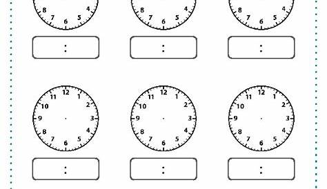 Time Worksheet Blank Clock Montessori Printable by Sand Dollar Learning