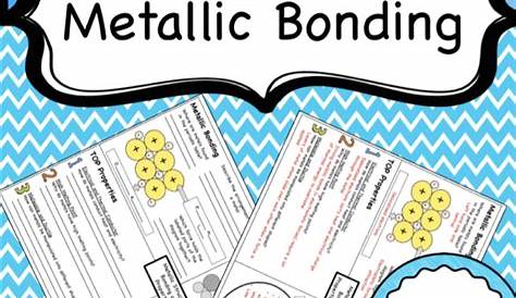 metallic bonds worksheet