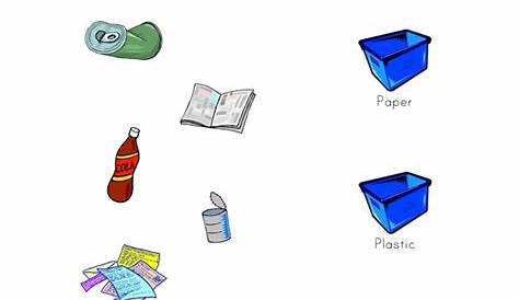 recycling worksheets