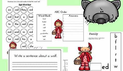 printable little red riding hood story