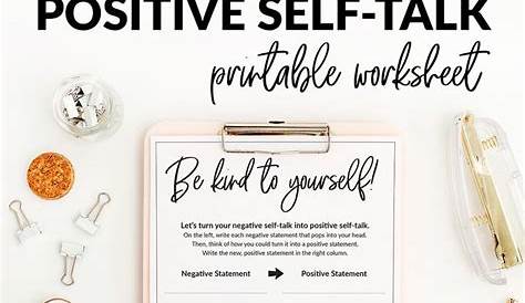 Free Printable Negative Self Talk Worksheet