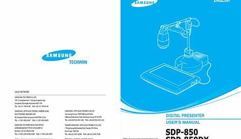 SAMSUNG SDP-850 USER MANUAL Pdf Download | ManualsLib