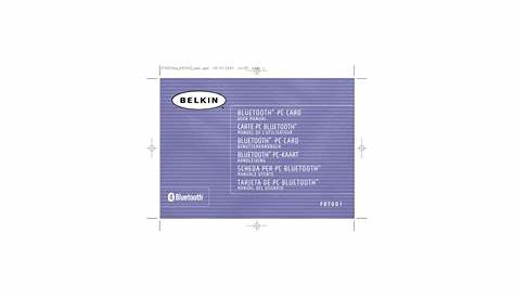 BELKIN F8T001 NETWORK CARD USER MANUAL | ManualsLib