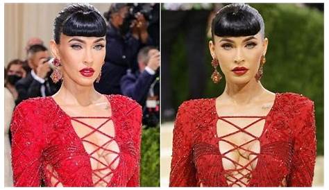 Met Gala 2021: Megan Fox burns the red carpet in sexy red lace-up gown