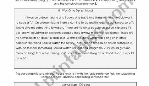 Paragraph writing - ESL worksheet by jessafish