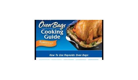 reynolds oven bags cooking chart | Step 11: Cook the turkey for the
