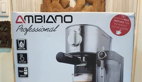 Ambiano Espresso Machine with Milk Frother (700ml capacity / 1.2L) Model: TCM7008GS ---> From