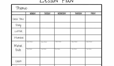 simple lesson plan template pdf