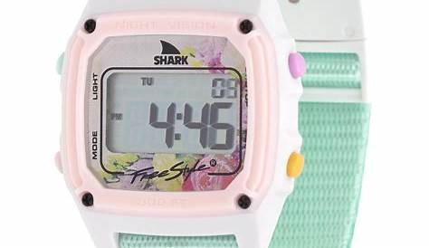 freestyle shark watch set time