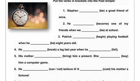 Verbs Worksheets For Grade 5 Cbse - Worksheets