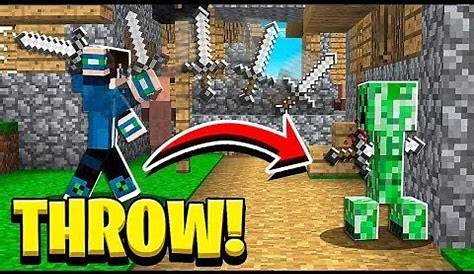 how to throw items in minecraft