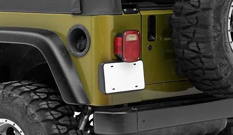 2015 jeep wrangler license plate holder