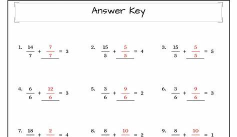 mathaidscom fractions worksheet answers