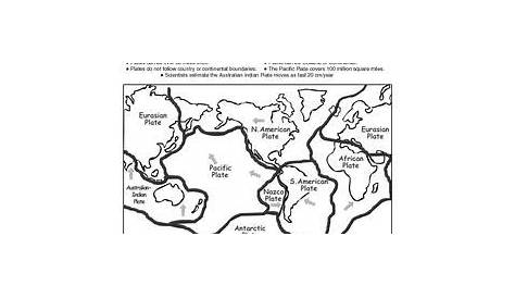 Plate Tectonics - Introduction and Map Activity | Map activities