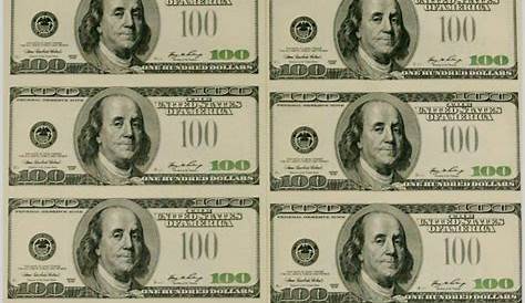 Fake Dollars Printable - Masterprintable - Free Printable 100 Dollar