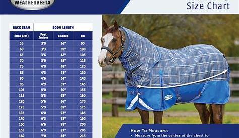 horse blanket weather chart