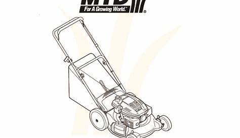MTD 54M Series 21 Inch Rotary Lawn Mower Owners Manual