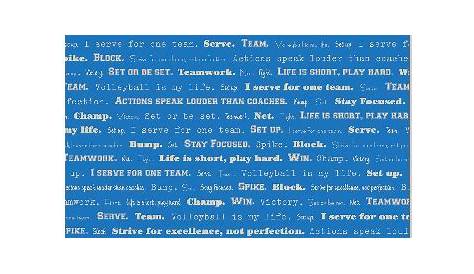 Wholesale Volleyball Words 12X12 25Ct (SKU 398421) DollarDays