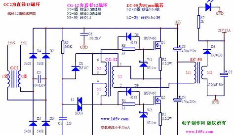 High power switching power supply circuit diagram with reliable