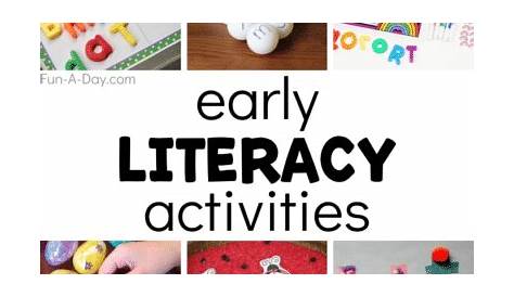 preschool literacy activities free