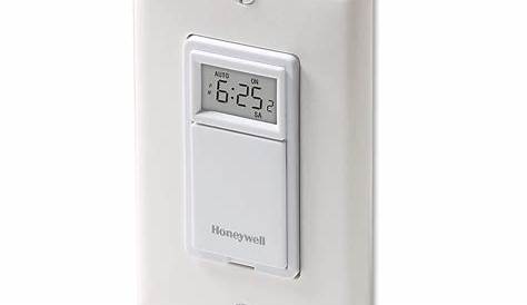 honeywell light switch timer manual