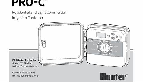 HUNTER PRO-C OWNER'S MANUAL AND INSTALLATION INSTRUCTIONS Pdf Download