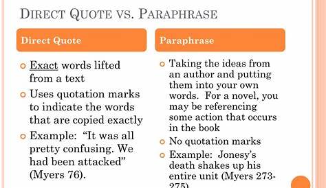 can you paraphrase in a summary