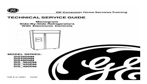 GE Monogram Refrigerator Service Manual - [PDF Document]