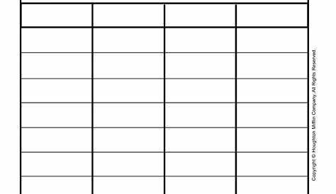 Table Chart Template - Fill Online, Printable, Fillable, Blank | pdfFiller