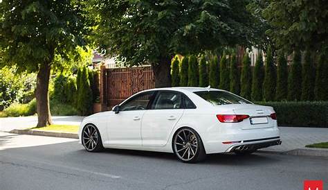 Just the Right Formula: Customized White Audi A4 on Vossen Rims | White