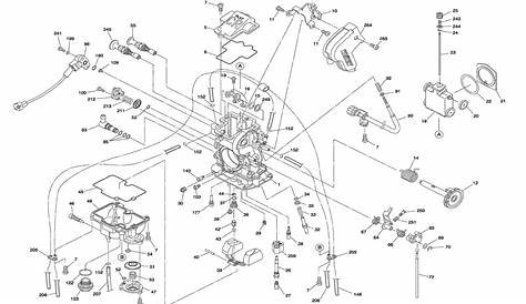 Keihin FCR MX carburetor - parts diagram