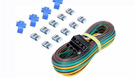 Buy MAXXHAUL 4-Pin Flat Trailer Wiring Harness Kit 25' Male and 4