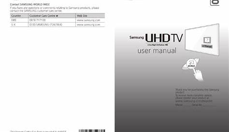 samsung tv owners manual