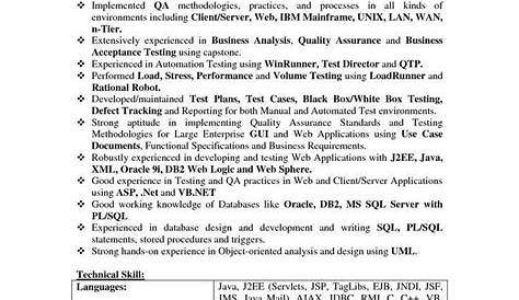 35+ Manual testing resume for 2 years experience That You Can Imitate