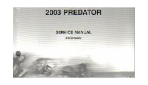 2004 polaris predator 500 service manual