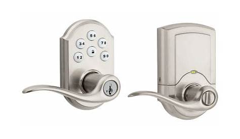 Kwikset 911 SmartCode® Electronic Tustin Lever featuring SmartKey Security™ in Satin Nickel