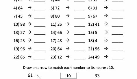 rounding to nearest tenth worksheets