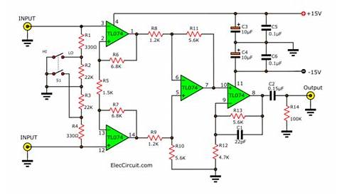 ne5532 preamp circuit diagram