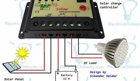 solar charge controller wiring diagram