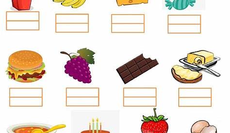 Junk Food Worksheets For Kindergarten – Thekidsworksheet