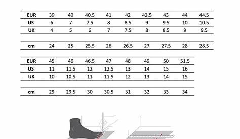 Altra Running Shoe Size Chart