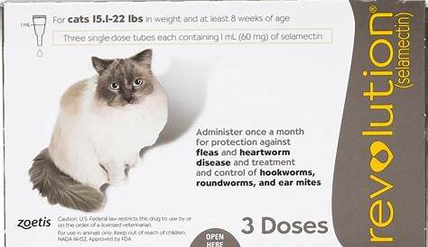 revolution plus for cats dosage chart