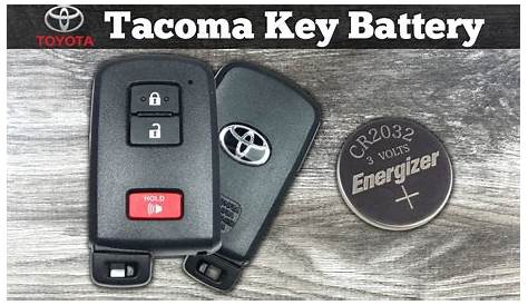 2017 toyota tacoma key fob battery size