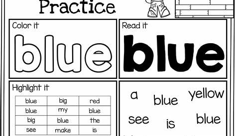Free Sight Word Practice | Sight word practice, Word practice