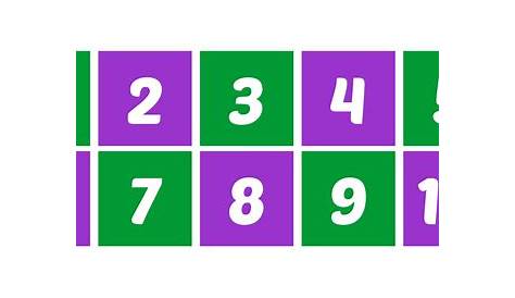 Free Large Printable Numbers 1-10 / Most children will stop reversing